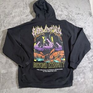 Vitriol Mens Size L Beyond Eternity Hoodie Double Sided Clean